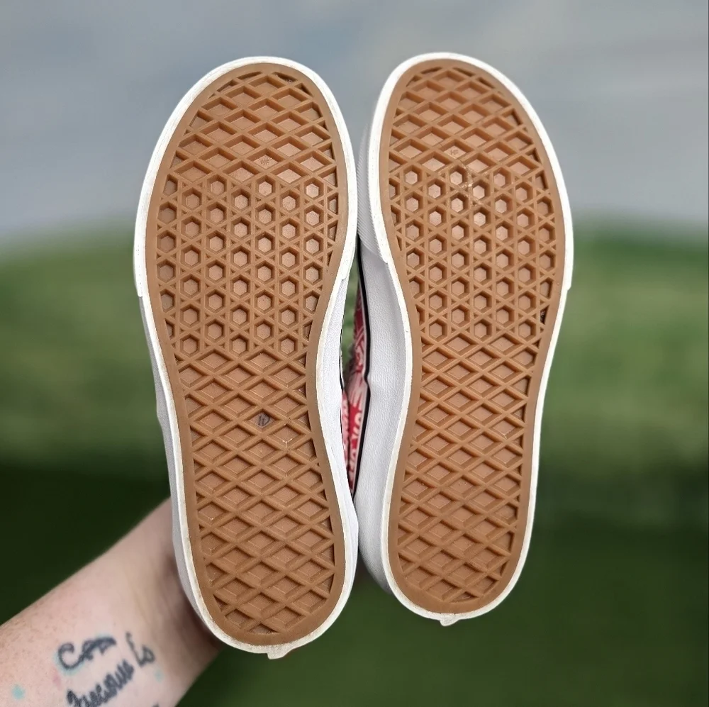 Vans | All Over Logo laced cotton canvas casual skate sneakers \ youth \ unisex